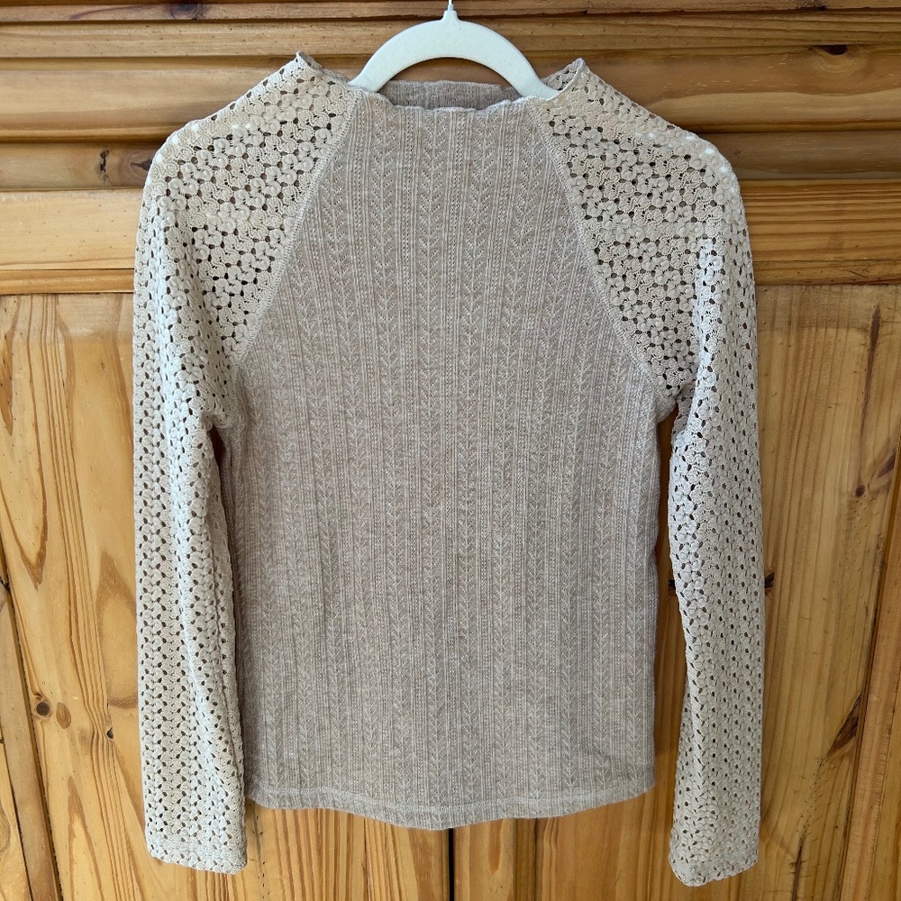 Miss Me Lace Sleeve Sweater